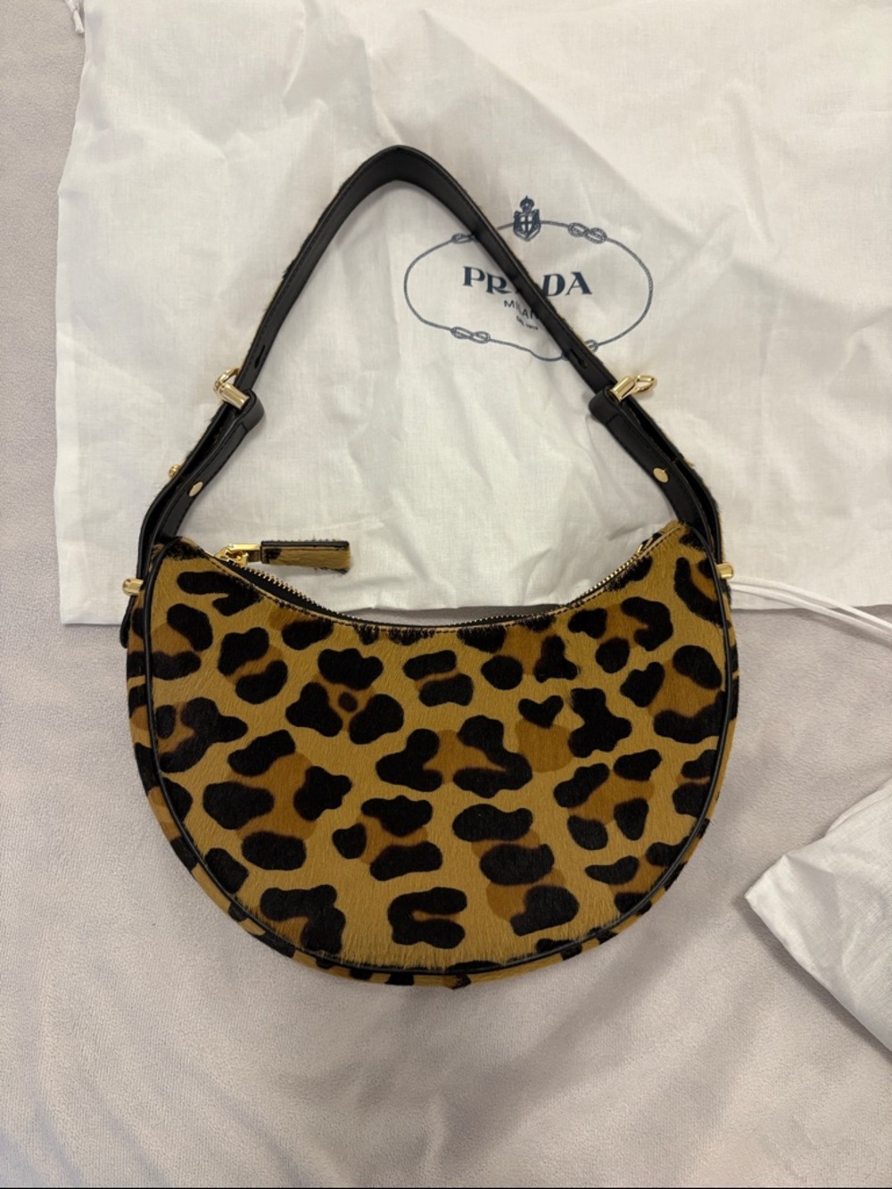 Prada Arqué Leopard Shoulder Bag - Picture 5 of 5